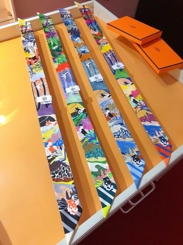 Hermes silk ribbon 5X86cm E0509135